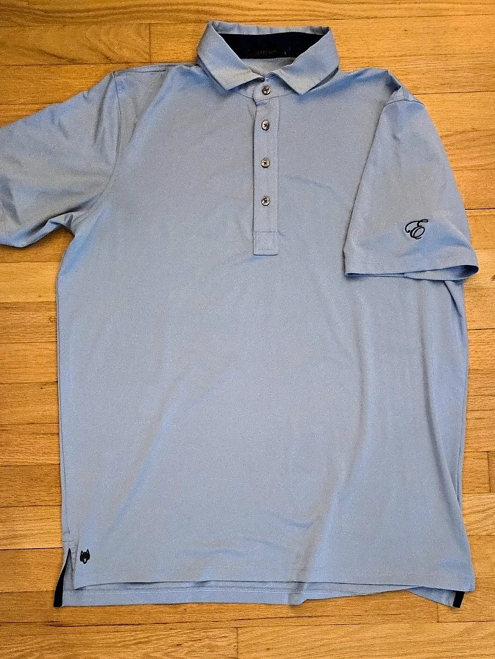 Greyson Men's Large East Lake Golf Club Performance Polo Slate Blue Gray